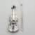 Vintage Italian Handmade Genuine Silver Violin Miniature with Metal Case by Sacchetti Silversmith, 1970s For Sale - Image 6 of 16