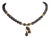 1990s Black Tahitian Pearl and 22K Gold Beaded Necklace by Deborah Lockhart Phillips For Sale