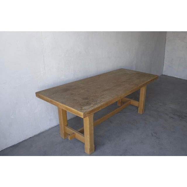 This wonderful Rustic French farmhouse table is crafted from solid oak softened by time and use. The top is a single,...