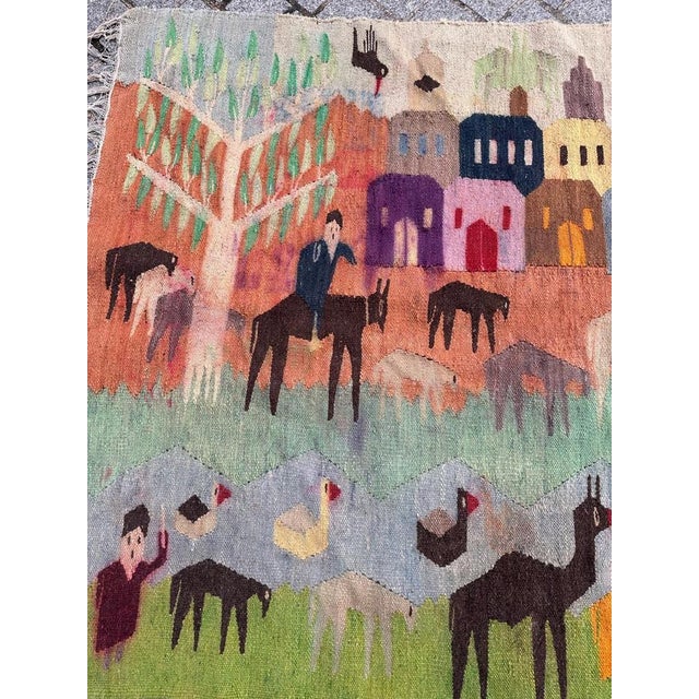 Vintage Egyptian Tapestry, 1950s For Sale - Image 6 of 18