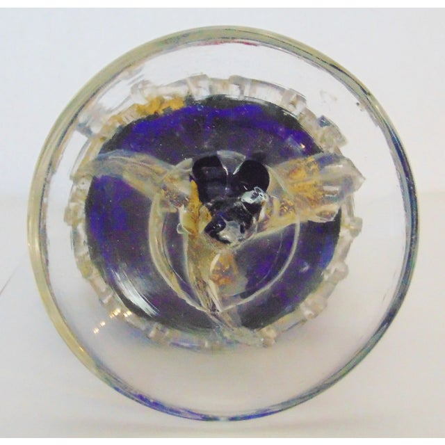 Metal Mid-Century Murano Glass Lady & Gentleman Figures - a Pair For Sale - Image 7 of 12