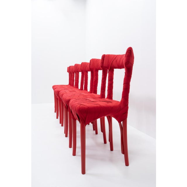 Postmodern Mummy Chairs by Peter Traag, 2007, Set of 6 For Sale - Image 3 of 17