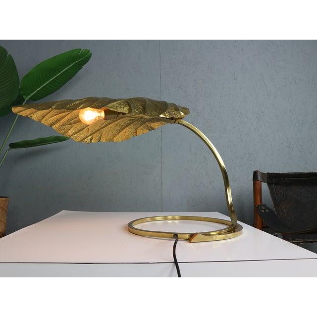 Beautiful sculptural ‘Rabarbaro’ table lamp designed by Tommaso Barbi and manufactured by Bottega Gadda, Italy 1970. This...