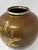 Mid 20th Century Japanese Mixed Metal Floral Vase, Gold Aventurine Ground, Signed, 8” For Sale - Image 11 of 12