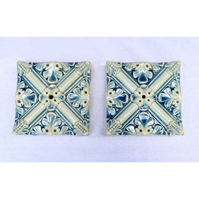 Antique French Hand Made Tiles For Sale In Philadelphia - Image 6 of 6