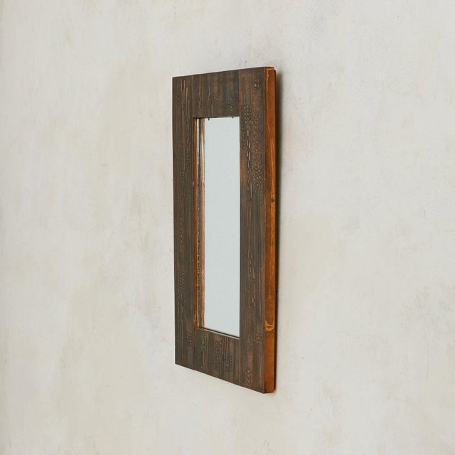 Mid-Century Modern Italian Copper Wall Mirror by Victor Cerrato, 1960s For Sale - Image 3 of 8