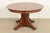 An exceptional antique Mission or Arts & Crafts period quarter sawn oak pedestal extension dining table By Stickley...