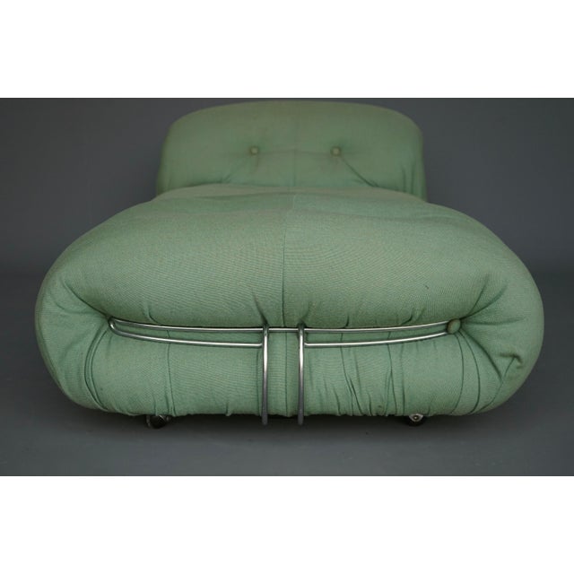 Green Set of Vintage Soriana Lounge Chair and Ottoman by Afra and Tobia Scarpa for Cassina, 1970s For Sale - Image 8 of 17