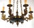 French Empire Brass Swan Chandelier from Unbekannt, 1940s For Sale - Image 10 of 15