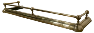 Large 19th Century Brass Fender, 1880s