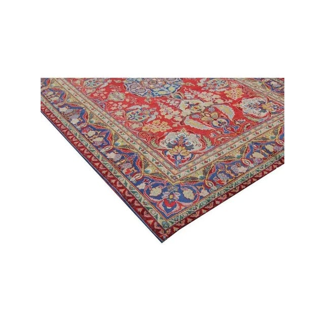 1940s Old Persian Tabriz Rug 5 X 7 For Sale In Dallas - Image 6 of 10