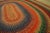 1930s Multicolor Folk Art Antique Oval American Braided Rug 6'10" X 9'2" Cotton Carpet For Sale - Image 10 of 15