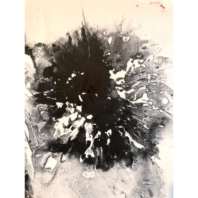 Hans Burkhardt Hans Burkhardt, California Abstract Expressionist Linocut Lithograph Ronald Reagan Political Art, 1986 For Sale - Image 4 of 10