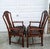 Coffee Elevate Your Space With This Exceptional Pair of Jonathan Charles Mahogany Leather Armchairs. For Sale - Image 8 of 12