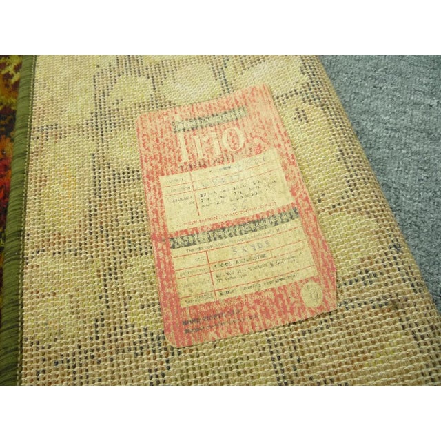 English Flower Power Rug, 1970s For Sale - Image 10 of 13