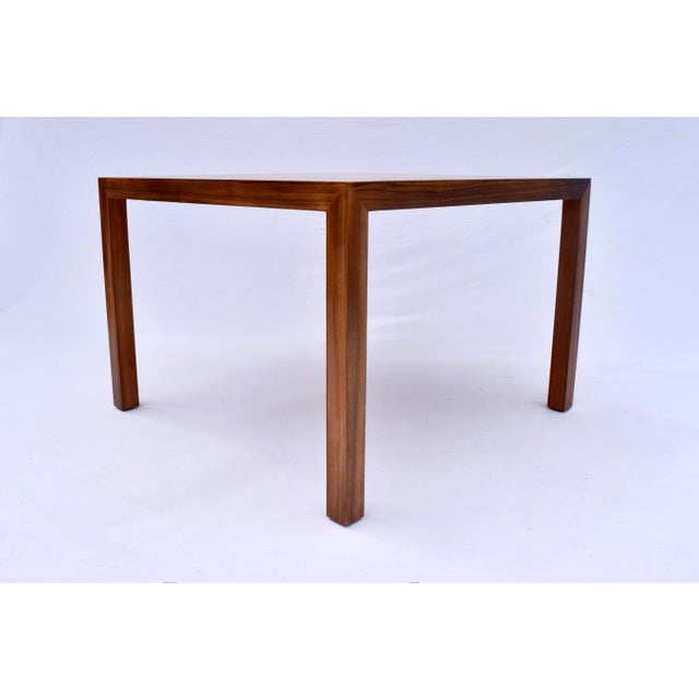 1970s Milo Baughman for Directional American Mid-Century Ash Burl Game Table For Sale - Image 5 of 16