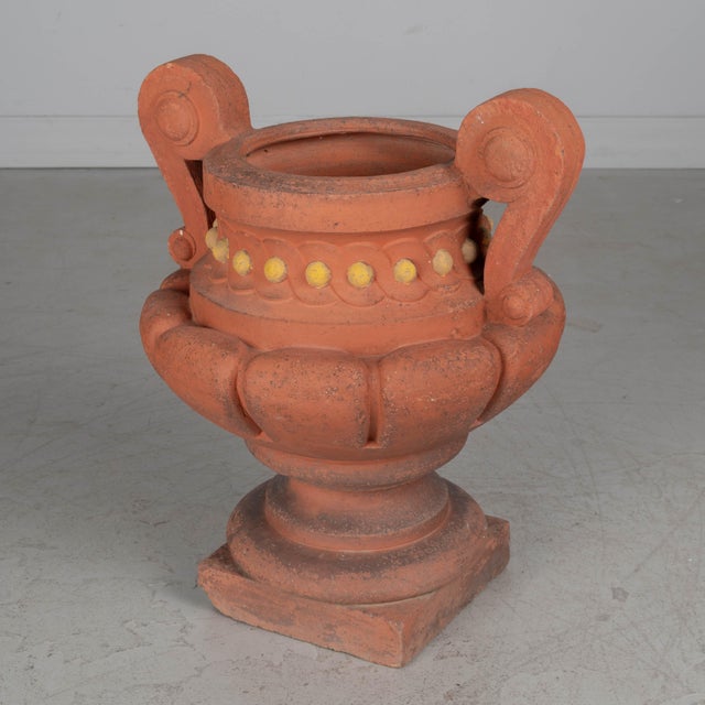 19th Century 19th Century French Terracotta Garden Urn by Perrusson For Sale - Image 5 of 11