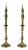 Vintage Brass Candleholders, 1950s, Set of 2 For Sale