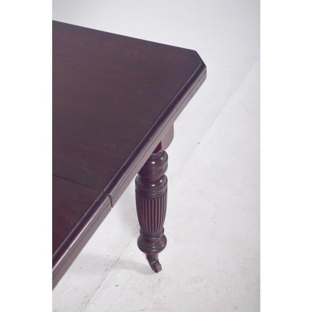 Wood English Victorian Dining Table, 1890s For Sale - Image 7 of 11