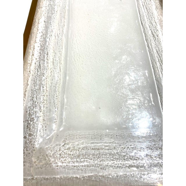 Gold Extra-Large Annieglass Roman Antique Gold Trim Glass Tray For Sale - Image 8 of 12