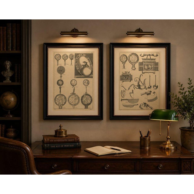 Title: Pair of Roman Antiquities & Classical Bronze Objects Engravings, 1721 : This elegant pair of early eighteenth-...