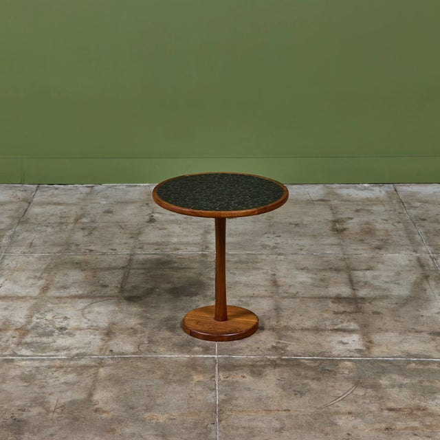 Gordon & Jane Martz Mosaic Black Coin Tile Side Table For Sale In Los Angeles - Image 6 of 15