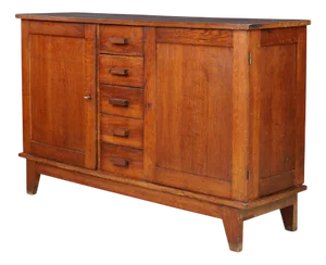 Oak Sideboard from René Gabriel, France, 1940s