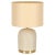 Mid-Century Italian Cream Ceramic and Brass Table Lamp from Tommaso Barbi, 1970s For Sale - Image 13 of 13