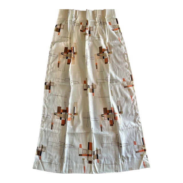 1950s Atomic MidCentury Modern Drapery Panel Chairish