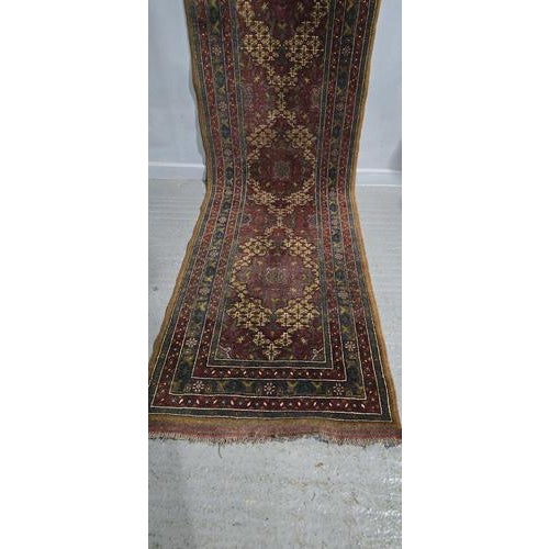 Tribal Runner Rug in Wool For Sale - Image 3 of 8