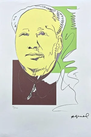 After Andy Warhol, Mao Zedong Drawing Yellow, 1980s, Lithograph