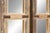Wood Pair of Antique Farmhouse Teak Door Mirrors For Sale - Image 7 of 10