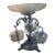 Vintage Silver Metal and Crystal Epergne For Sale