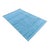 Handmade Cotton Vegetable Dyed Reversible Solid Sky Blue Rug Dhurrie - 6'x9' For Sale