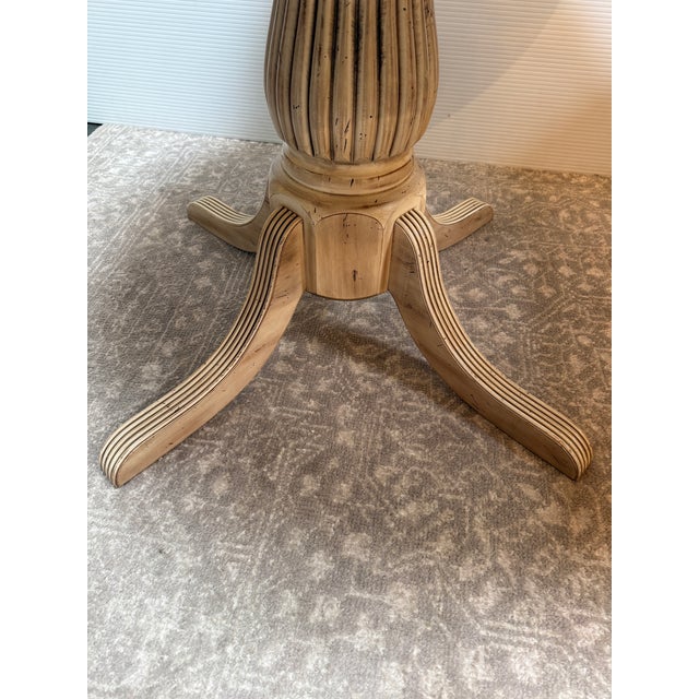 French Country Sunrise Home French Provincial Pedestal Breakfast Table For Sale - Image 3 of 12