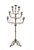Vintage Florentine Style Gilt Wrought Iron Floor Candelabra For Sale In West Palm - Image 6 of 12