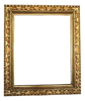Baroque Style Frame in Gold Leaf Gilded Wood, 1960s