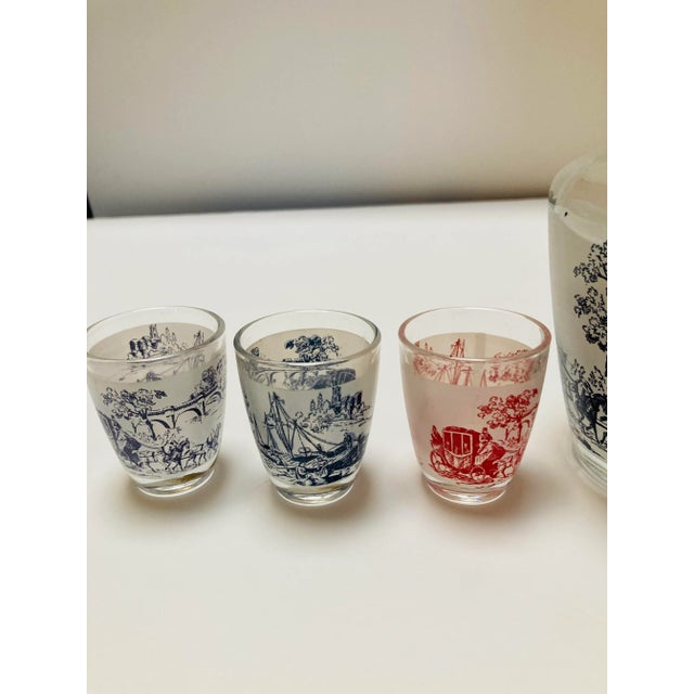 Vintage Decanter Cocktail Set- 7 Pieces For Sale - Image 4 of 5