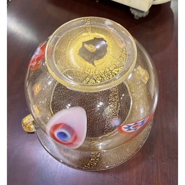 Murano Arnaldo Zanella Murano Glass Bowl Signed 6x8 For Sale - Image 4 of 9