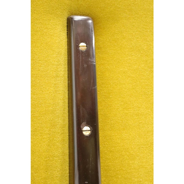 Wood Edward Wormley for Dunbar Bracket Back Sofa in Mohair For Sale - Image 7 of 8