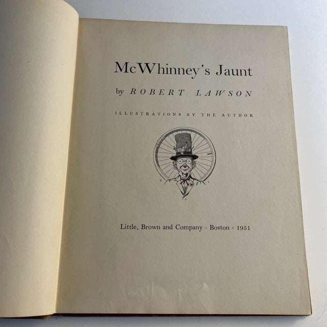 Marvelous first edition hardcover, McWhinney's Jaunt, by Robert Lawson. Little, Brown, Boston. Written and illustrated by...