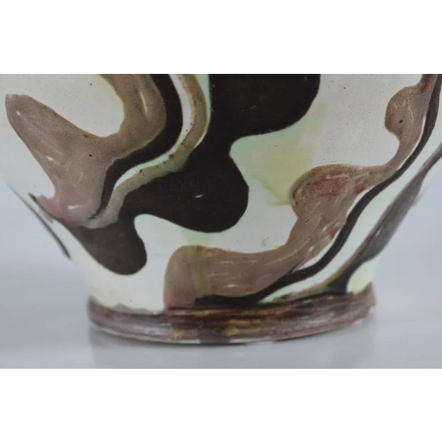 Ceramic Large Ceramic Vase with Abstract Pattern by Herman A. Kähler, 1920s For Sale - Image 7 of 11