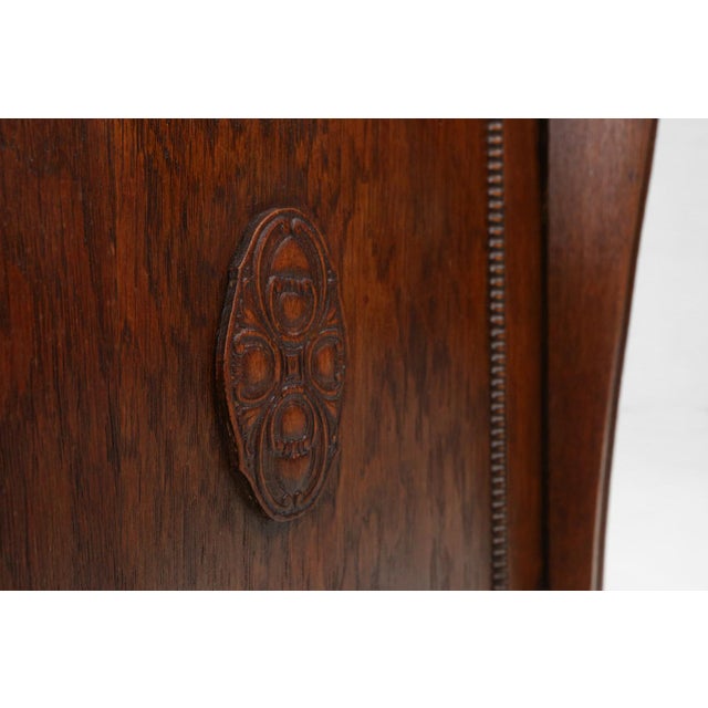 Wood Art Nouveau Night Stand in Oak, France, 1890s For Sale - Image 7 of 16