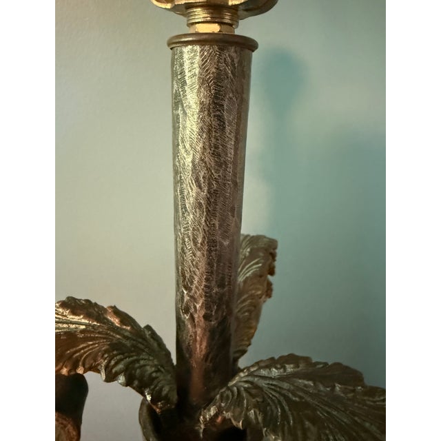 Early 20th Century Tall French Style Art Deco Cast Iron Floor Lamp For Sale - Image 13 of 17