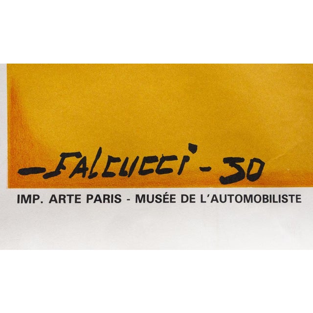 Advertising poster designed by Robert Falcucci in 1931 for the Monaco Grand Prix and reissued in 1983 Excellent quality...