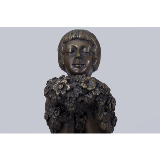 Art Deco Nude Statuette in Bronze, France, 1920s For Sale - Image 4 of 6