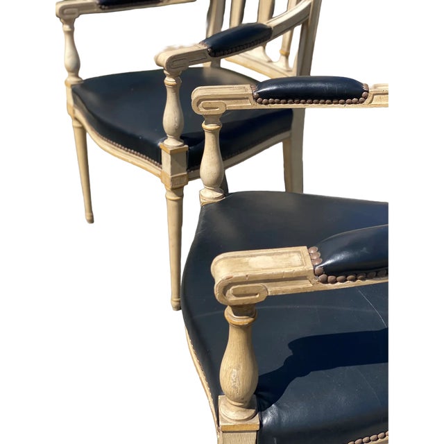 Wood Early 20th Century Antique French Chairs - a Pair For Sale - Image 7 of 9