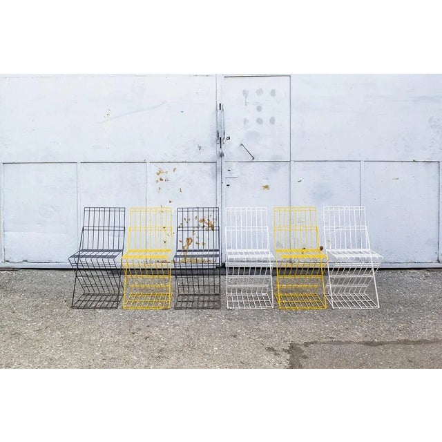 Brutalist Stackable Chairs in Iron, Italy, 1970s, Set of 6 For Sale - Image 10 of 10