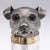Antique 19th Century Victorian Silver & Clear Glass Novelty Dog Claret Jug, 1884 For Sale - Image 13 of 17