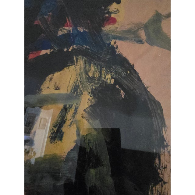 1950s Vintage Mid Century Modern Abstract Expressionist Painting For Sale - Image 5 of 5